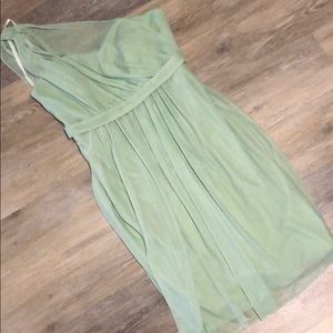 David’s Bridal Meadow Illusion One strap